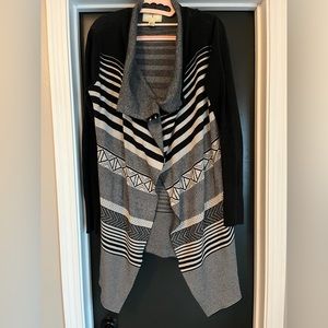 Black Stripe Cardigan.